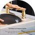 40" GAGALIFE Kitchen Sink Soap Dispenser Brushed Gold, Under Sink Soap Dispenser with Silicone Extension Tube Kit,Say