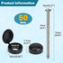 Funria 50 Set 3inch #10 Shutter Screws and Caps, Wood Screws with Caps Shutter Fasteners High Hardness Pan Head