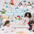 Qilery 105 Pcs Winter Bulletin Board Decorations Set, Christian Cutouts You Are God's Unique Religious Classroom