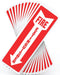 Fire Extinguisher Signs - 12 Pack Safety Sticker, 4" X 12", 5 Mil Vinyl, Bright Red and White, Weatherproof