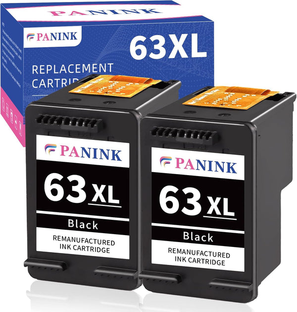 Remanufactured Ink Cartridge Replacement for HP 63 XL Black Ink Cartridges for HP Printer 3830 5255