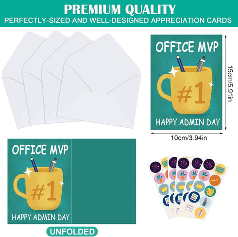 50 Pack Gersoniel Administrative Professional Day Cards Happy Administrative Professional Day Assistants Gift Secretary