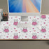 Generic 35. 4" 16. 5" Cute Cat Love Hearts Desk Mat Multifunctional Leather Mouse Pad, Waterproof Dual Sided Desk Mat
