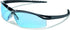 MCR Safety DL113 Dallas Safety Glasses with Polished Black Frame and Light Blue Lens