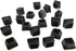 HOWDIA Square Plastic Polyethylene Plug 1"x1" | 20-Pack Protective Caps for Furniture Legs & Tubing