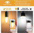 BRIMAX F15 8W LED Porch Light Bulb, E26 Medium Base, Dimmable 2700K Warm White, 4 Pack