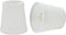 Aspen Creative 32718-2A, Empire Clip-On Chandelier Lamp Shade, White, 3" Top x 4" Bottom