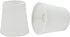 Aspen Creative 32718-2A, Empire Clip-On Chandelier Lamp Shade, White, 3" Top x 4" Bottom