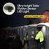 BRIGHTICONIC Solar Motion Sensor Light LED Powered Motion Activated Lighting for Shed, Portable Toilet, Chicken Coop