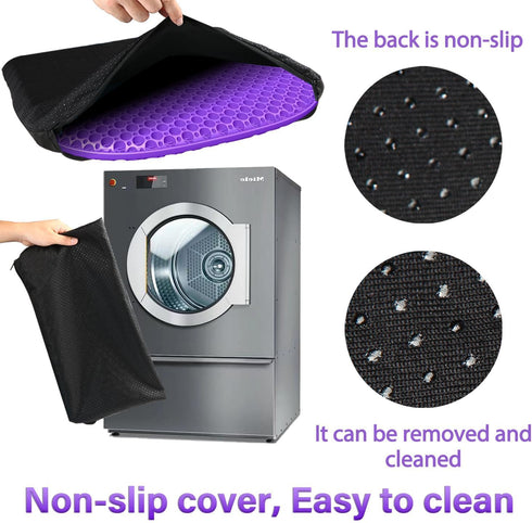 TONINT (17" 15") Large Gel Seat Cushion for Long Sitting with Non-Slip Cover, Soft & Breathable, Seat Cushion