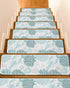 BOHOOSKYLAR Blue Lobster Stair Treads Ocean Starfish Blue Coral Shell Marine Life Indoor
