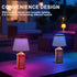 Dimmable(RGB 1pc) Wireless Bottle Lamp,Small Bedside Table Lamp,RGB LED Bottle Light with Remote Blue Gray