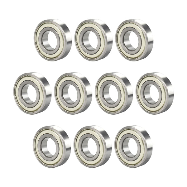 R1660ZZ 10 PCS Deep Groove Ball Bearing 6×16×5mm Double Metal Shielded Chrome Steel for Industrial Machine Use
