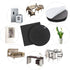 Yelanon Non Slip Furniture Pads, 24 pcs 2.5" Grippers, Self Adhesive Rubber Feet for Hardwood Floor Protection