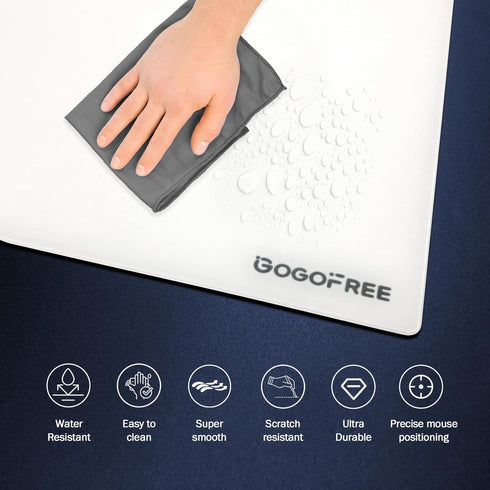 SYHITOU 15.711.8) Mousepad with Hard Surface for Gaming, Ultra Smooth Mouse Mat, Water-Resistant Mouse Pad Precision