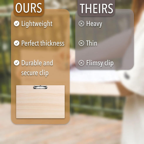 Mr. Pen- Clipboard: 11.5x17 Inches Horizontal Wooden Clipboard, Extra Large Art Clipboard for Drawing and Lap Board