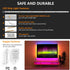 6 Counter, 9.8ft RGBW Under Cabinet Lighting Kit with App and Remote Control PCS LED Strip Lights for Kitchen Cabinet