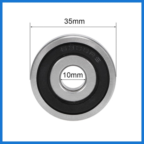 6300-2RS Deep Groove Ball Bearings Z2 10mmX 35mm X 11mm Double Shielded Carbon Steel (4 pcs)