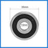 6300-2RS Deep Groove Ball Bearings Z2 10mmX 35mm X 11mm Double Shielded Carbon Steel (4 pcs)