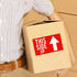 Hybsk This Side Up Warning Stickers - 3x5 Inch for Shipping and Packing, 100 Per Roll