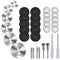 34 PCS Rotary Cutting Wheels Tool Kit, Mini Diamond Cutting Wheel, Circular Saw Blades for Woodworking