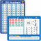 Dinggaogao 10 Packs Double Sided Number Line Whiteboards 9” x 12”, Writable 130 Numbers Chart for Students