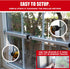 (14.25" 37") SecurityMan Window Security Bar - Easy Install for Horizontal/Vertical Windows - Adjustable Window Lock