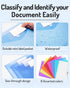 Forvencer Binder Pocket, 24 Pack Super Heavyweight Poly Binder Pocket with Hook and Loop Fasteners Closure, Letter