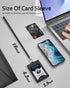 Carbon Fiber Work ID Card Holder with Lanyard is a Stylish and Durable Card Holder with Dual Card Capacity, Clear
