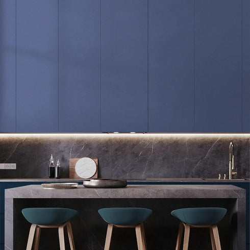 15.7" 590.5" practicalWs Blue Peel and Stick Wallpaper x Blue Contact Paper for Cabinets and Drawers, Self Adhesive