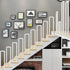 PAUANI Railing(White,35cm) Stair Railing - U-Shaped Wrought Iron Stair Handrails, Elderly Children's Guardrail