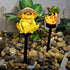 Solar Outdoor Lights Mushroom Frog Garden Lights Funny Decorative Lights for Yard, Pathways, Landscape Lighting Solar