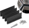 4 Pack Aluminum Gutter Valley Splash Guards, Rainwater Roofing Gutter Guard for Flat Roofs