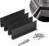 4 Pack Aluminum Gutter Valley Splash Guards, Rainwater Roofing Gutter Guard for Flat Roofs