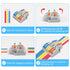 20PCS Lever Wire Connectors, 3 in 6 Out Quick Wire Connectors, Electrical Lever Nuts for AWG 28-12