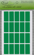 Royal Green Rectangle Sticker Tabs for Index Cards - Color Coding Stickers 300 Pack