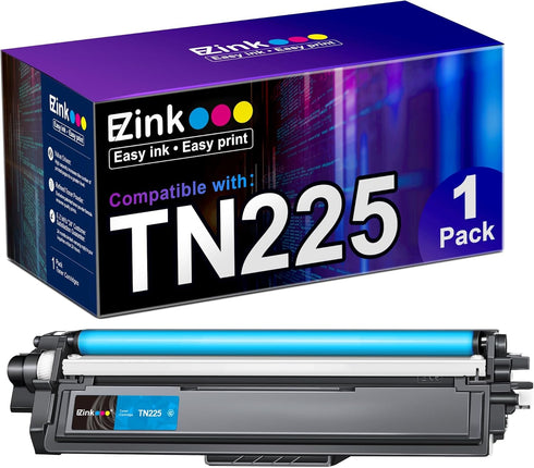 E-Z Ink Compatible Toner Cartridge Replacement for Brother TN225 TN-225 Cyan for MFC-9130CW HL-3170CDW (Cyan, 1 Pack)