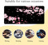 Gaming Mouse Pad with Stitched Edges,Sakura Cherry Blossoms Desk Mat, Extended XL Mousepad with Anti-Slip Base, Cool Desk Pad for Keyboard and Mouse,35''×15.7''