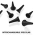 Set Bulb SURGICAL ONLINE Fiber Optic Mini Otoscope Rainbow Many Colors - Pocket Otoscope with Case ENT Diagnostic