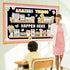 74pcs Set Spring Bulletin Board Decorations Flower Bookshelf Bulletin Board Amazing Things Happen Here Paper Cutouts