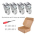 4 Pack Swivel Caster Wheels for Furniture, 2 Inch Heavy Duty Castor Wheels, YAEMIKY Polyurethane Rolling Castors
