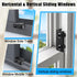 Sliding Window Locks (6 Pack), Adjustable Aluminum Window Stoppers for Up and Down Windows