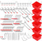 Ultimate 121-Piece Pegboard Hooks Set, Durable Accessories with Metal Hooks and Pegboard Bins