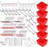 Ultimate 121-Piece Pegboard Hooks Set, Durable Accessories with Metal Hooks and Pegboard Bins