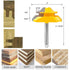 YHSITFNG 45 1/4 Inch 1/2", 5/8", 3/4" (3) Degree Lock Miter Router Bit, Shank, Cutting Height Joint Router Bits