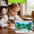 Thosolth Fake Fish Tank Baby Aquarium Toy - Mini Crib Aquarium Lamp. Artificial Fish Lamp Aquarium - Virtual Ocean