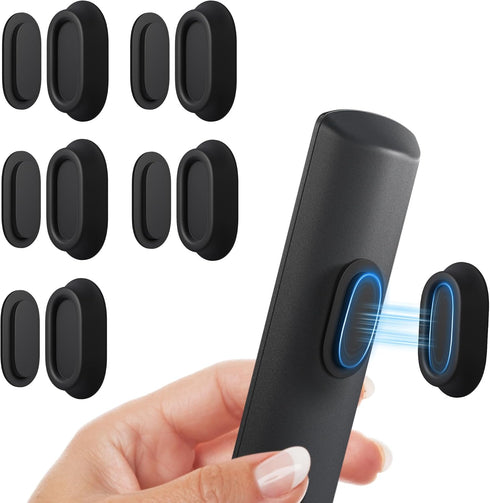Nearockle 5 Pack Magnetic Remote Control Holder Wall Mount, Upgraded No Drill Self-Adhesive