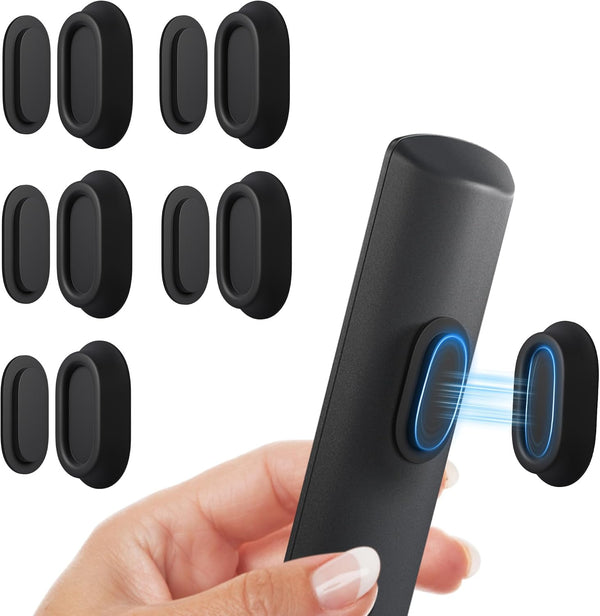 Nearockle 5 Pack Magnetic Remote Control Holder Wall Mount, Upgraded No Drill Self-Adhesive