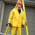 R9023FRL .35 MM 3-Piece Cordova Stormfront FR PVC/Polyester, Yellow Rain Suit, Storm Fly Front with Zipper/Snap