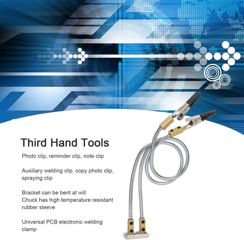 Third Hand Soldering Tool with Magnetic Base, Adjustable Flexible Arms, Welding Station for Electronics Repair Assembly